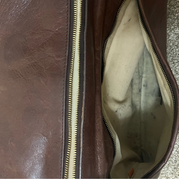 Tory Burch brown leather clutch - Picture 3 of 3